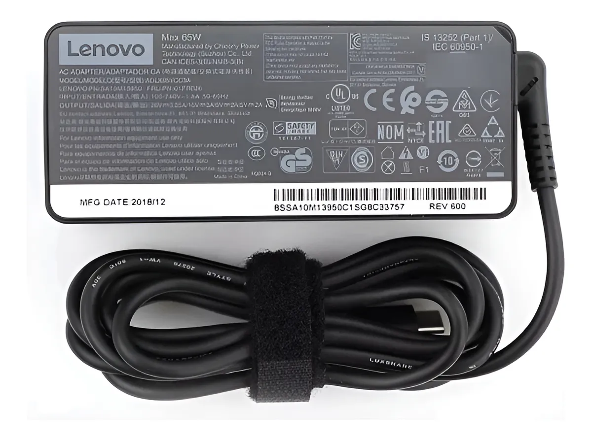 Cargador Lenovo Tipo C. De 65W. - Imagen 2