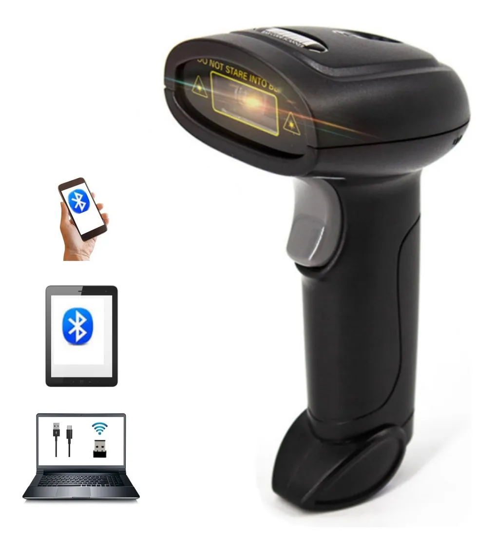 Lector Codigo Barras Inalámbrico 1d/2d Lector Qr Bluetooth