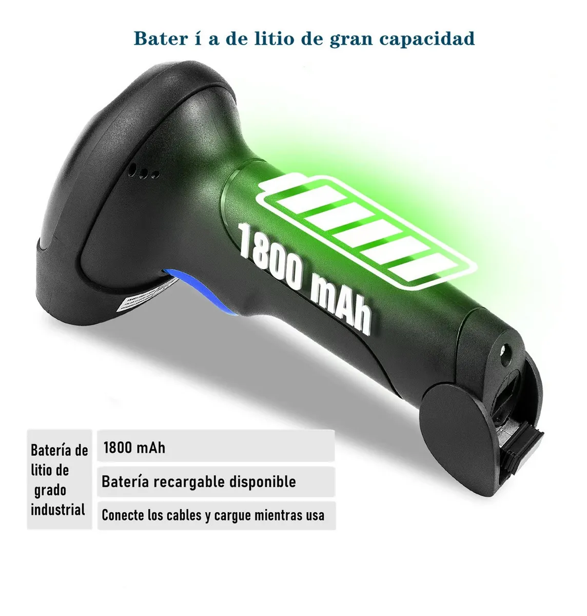 Lector Codigo Barras Inalámbrico 1d/2d Lector Qr Bluetooth - Imagen 4